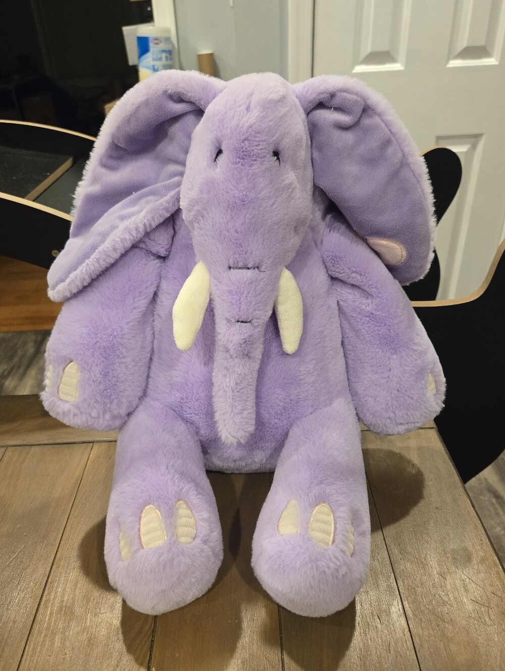 Plush Lavender Elephant Stuffed Animal Soft Cuddly Kids Toy Giggle Scape